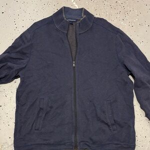 Weatherproof Navy Zip-Up Sweater